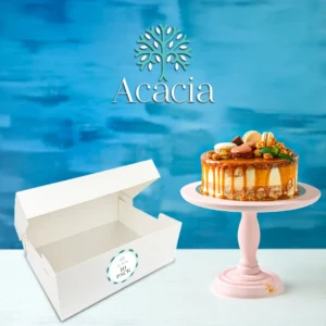 16" X 12" Rectangle Cake Box and Board Combo (Single)