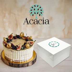 10 Inch White  Cake Box with Lid - pack of 10