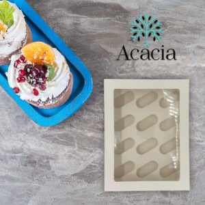 White Cupcake Boxes With Window 10 Pack (holds 12)