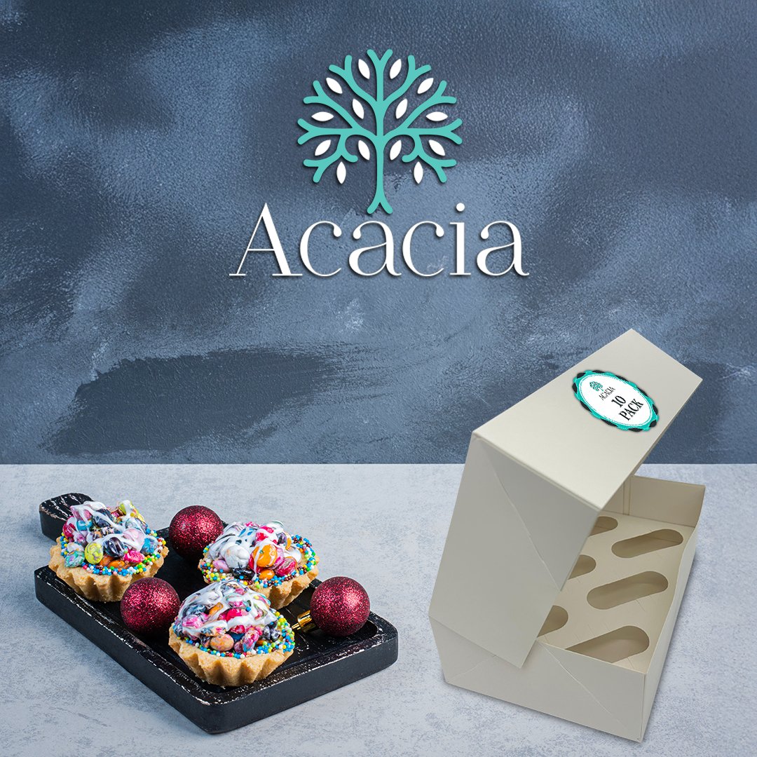 White Cupcake Boxes With Window 25 Pack (holds 6)