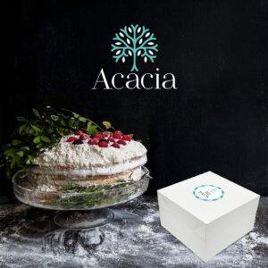 12 Inch White  Cake Box with Lid - pack of 10
