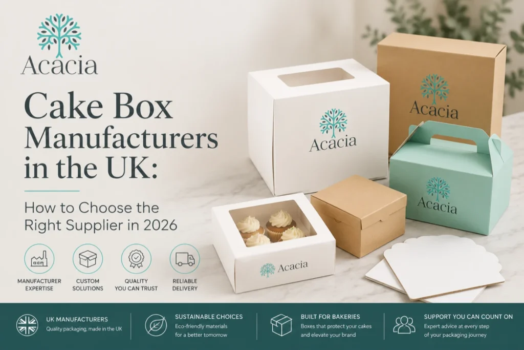 Cake Box Manufacturers UK Custom & Wholesale Cake Boxes